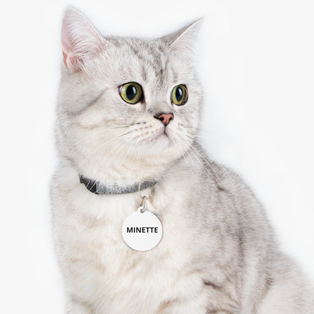 Médaille Chat GRIFFÉ Gravée Personnalisable